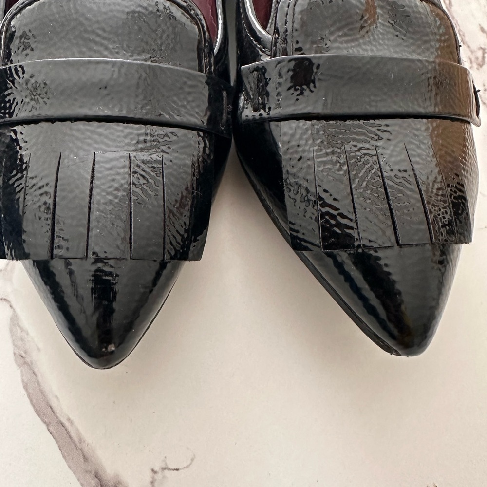 Franco Sarto Black Flats with Classic Penny Design Size 8.5 - Picture 4 of 8